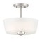 Designers Fountain Malone 12in 2-Light Brushed Nickel Semi Flush Mount D267M-SF-BN - alternate 1